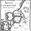 Mapa sousednch zem Araluenu (rok 643)
